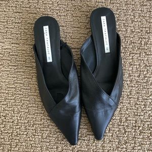 Zara leather flats